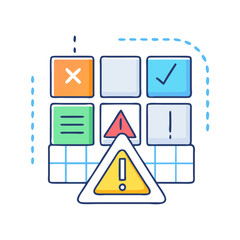 risk matrix icon, risk matrix vector illustration-simple illustration of risk matrix, perfect for risk matrix logos and icons