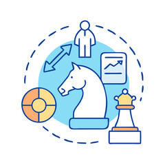 strategy icon, strategy vector illustration-simple illustration of strategy, perfect for strategy logos and icons