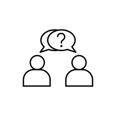 Talk icon. Conversation icon line