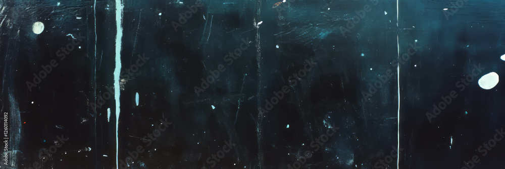 Poster dynamic texture of a black wall with bright grunge and chalk markings in urban setting