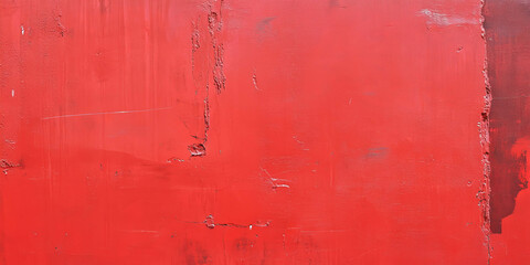 Obraz premium Brick red wall texture showing cracked plaster and subtle grunge details with a weathered appearance
