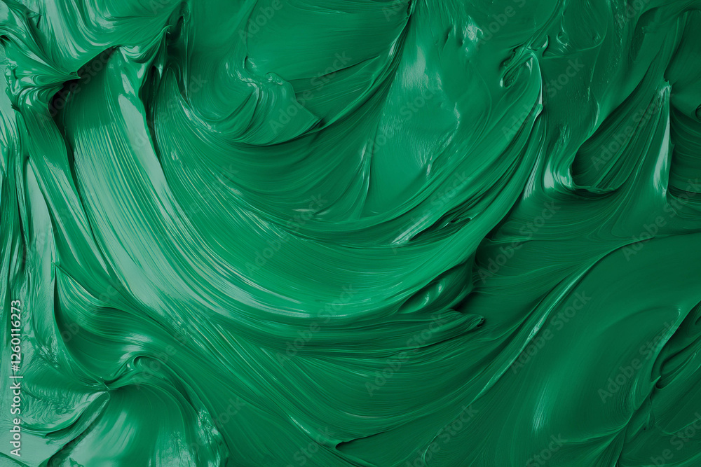 Poster bright green texture with a polished surface against a black backdrop showcasing vivid color