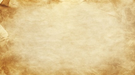 Obraz premium Flat Lay Image of Blank Parchment Texture with Weathered Surface, Central White Space, and Subtle Speckles: Ideal for Creative Design Projects, Text, or Graphics with Rustic Nostalgic Appeal