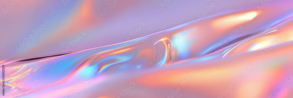 Poster clear viscous gel texture showcases subtle light refraction and smooth finish