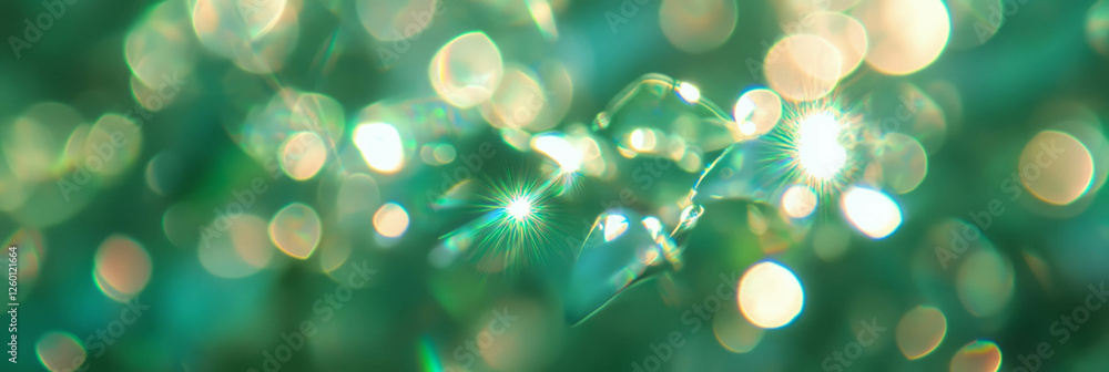 Poster bright bokeh texture with concentrated light creating a radiant aura