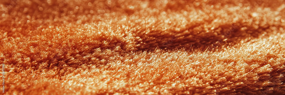 Aufkleber Dense textured loop carpet featuring an irregular copper pattern with subtle shadows