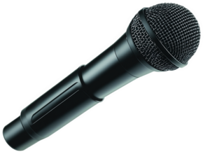 Professional microphone for audio recording and performance, featuring sleek design and high quality mesh head for clear sound capture. Ideal for musicians and speakers