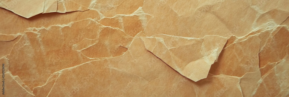 Poster Layered texture of dark beige paper displaying rough surfaces and unique patterns