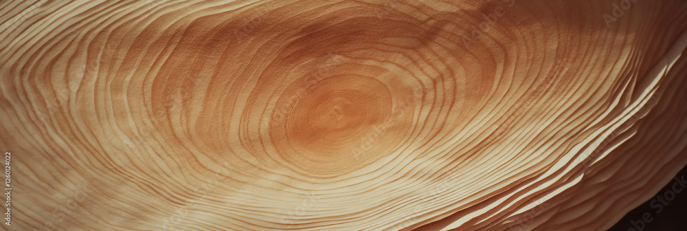 Poster Dark beige paper texture with tree ring grain and deep textures displayed prominently