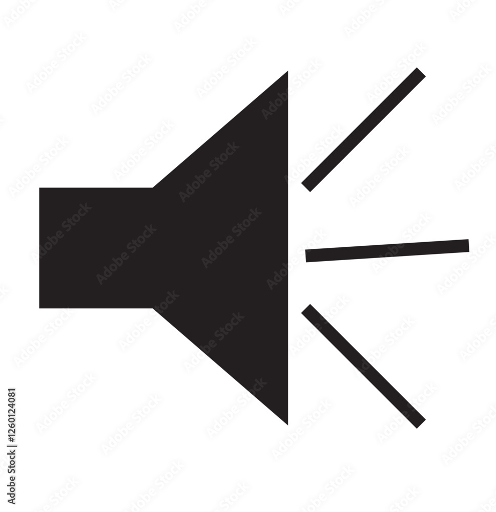Poster sound volume icons set with different signal levels on white background. аn icon that increases and 
