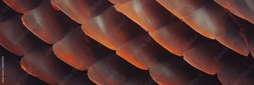 Poster dark brown cone wafer texture featuring distorted diamond grid patterns for design inspiration