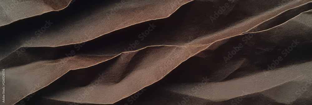 Poster dark brown textured paper with horizontal fibers and a rough finish