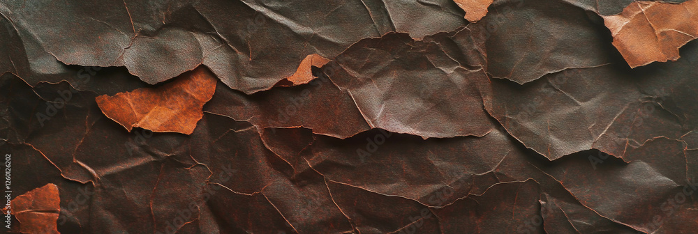 Poster dark brown textured paper with vertical fibers and a rough finish in a loose arrangement