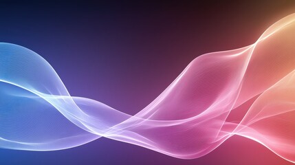 Fototapeta premium Dynamic flowing abstract wave lines background design for modern art