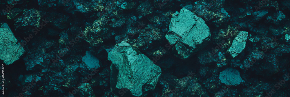 Aufkleber deep textured surface of dark green grass with rough clumps for a natural pattern view