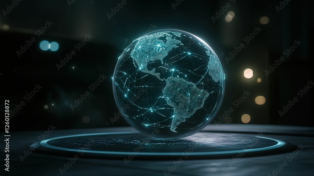 Poster global cyber security threat monitoring dashboard ai-powered insights for enhanced protection