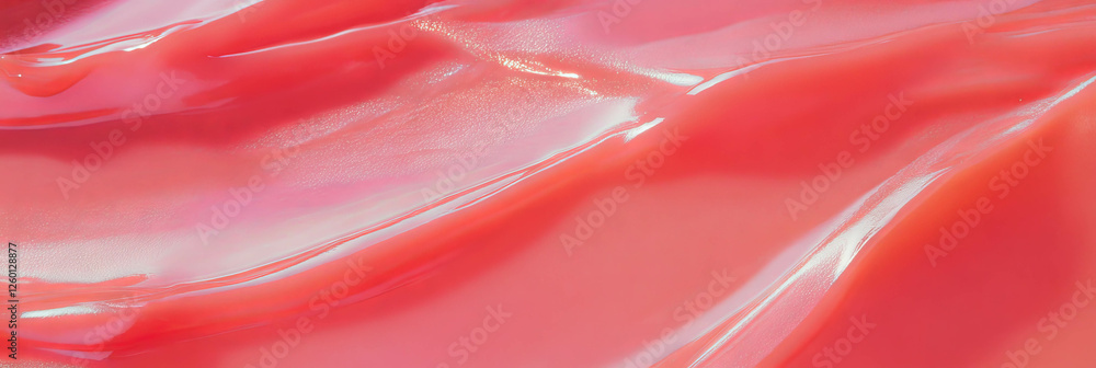 Poster dark matte pink gel texture displaying viscous and non-reflective qualities