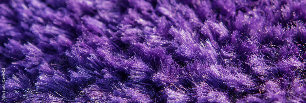 Aufkleber deep purple dense cut and loop carpet reveals varied pile height and subtle shadow textures