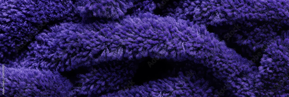 Fototapete Deep violet dense loop pile carpet texture with small loops and even lighting
