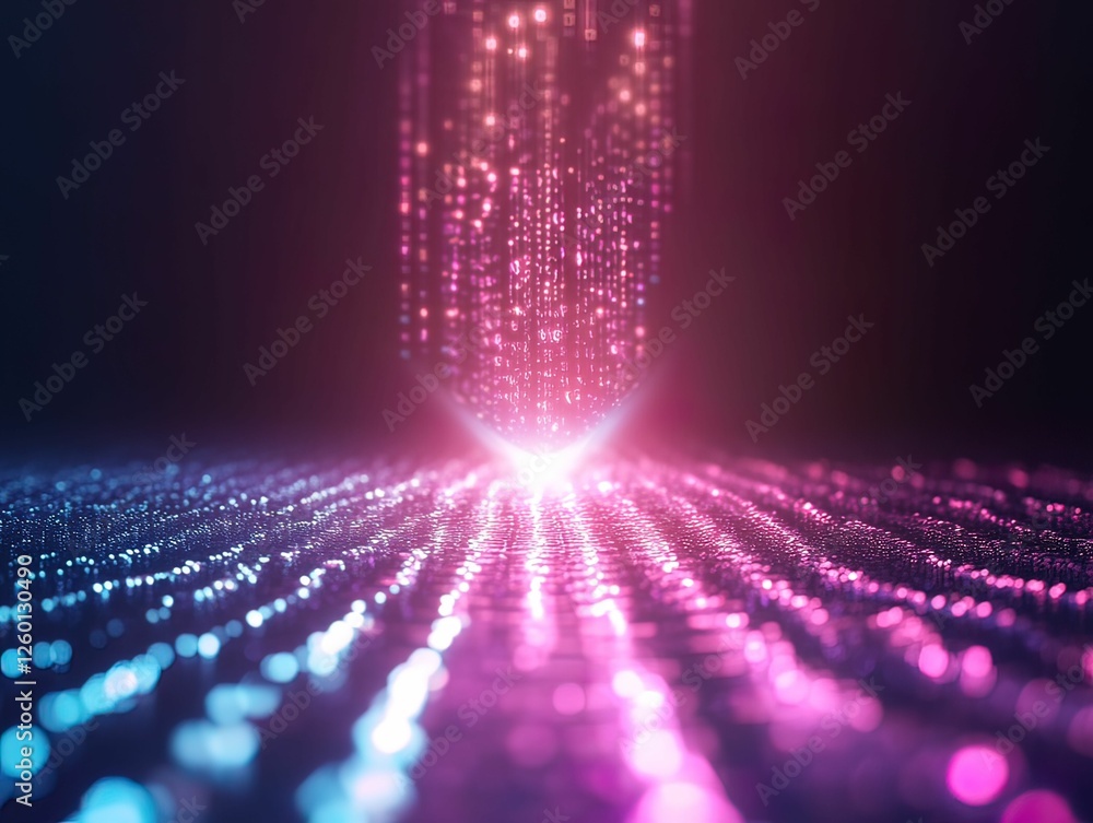 Aufkleber dynamic privacy shield protecting data virtual space digital futuristic environment low angle cybers