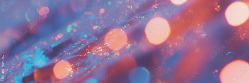 Leinwandbilder dense bokeh clusters create a radiant and colorful texture in vibrant illumination