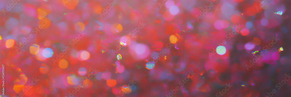 Aufkleber Dazzling clusters of colorful bokeh lights glowing in a dense array