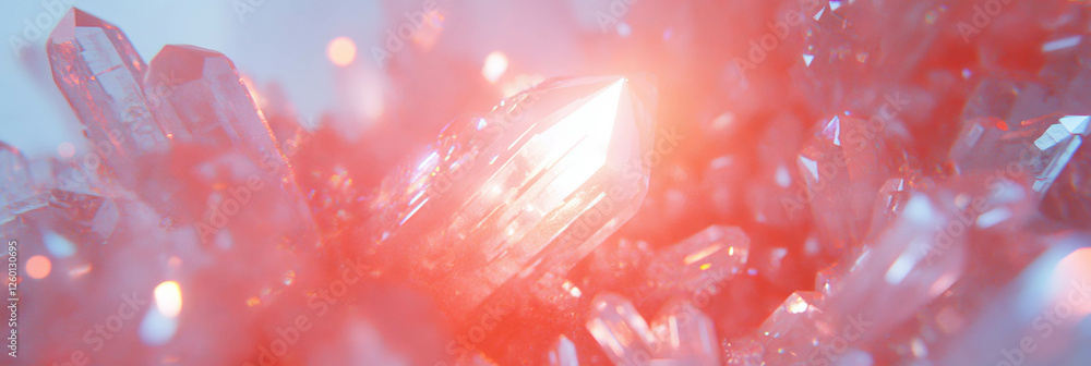 Poster bright central burst of crystal flares with fading edges creates a mesmerizing display
