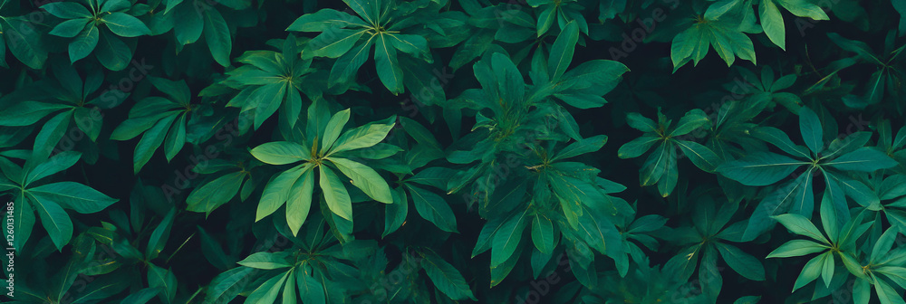 Poster dense lush grass texture with rich green color and soft appearance from top view perspective
