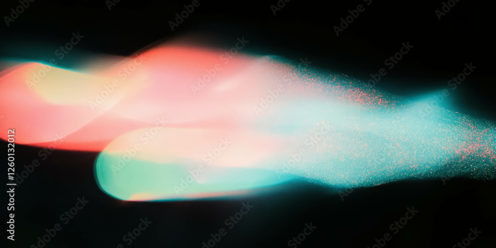 Aufkleber Soft pastel bokeh texture with subtle shimmer on a dark background