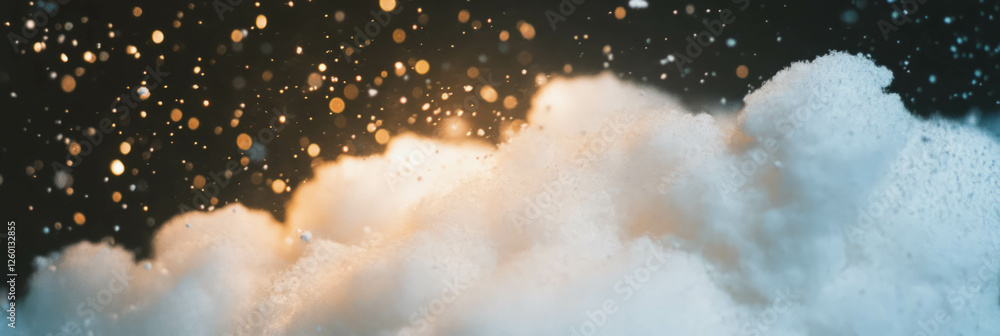 Poster Dust floats in bright light, creating a dreamy atmosphere rich in texture and depth