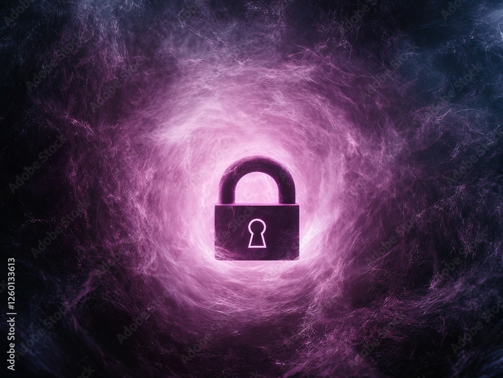 Aufkleber cybersecurity breach attempts digital interface graphic design futuristic environment close-up view 