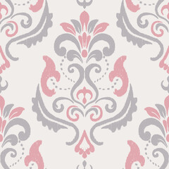 Modern classic floral damask pattern. Vector classic chintz floral motif seamless pattern. Classic floral damask pattern use for fabric, textile, home decoration elements, upholstery, etc.