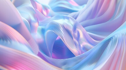 Obraz premium a close up of a very colorful and wavy fabric