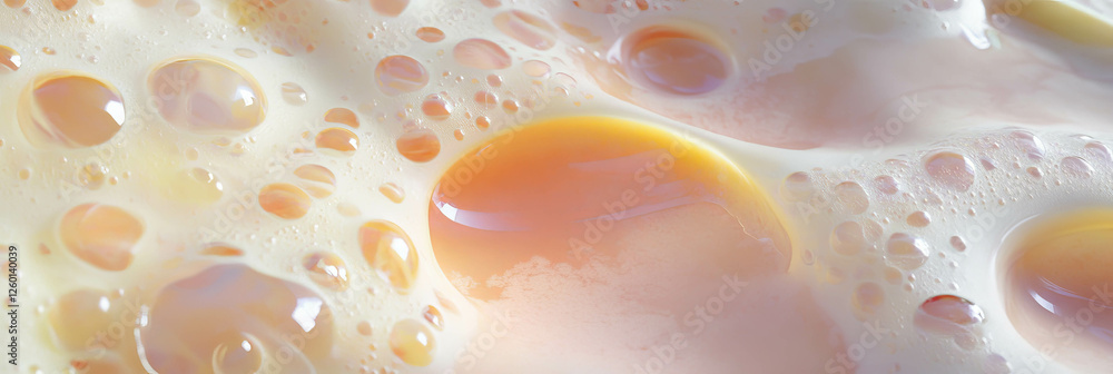 Aufkleber elegant texture of highly viscous transparent gel with strong surface tension and minimal distortion