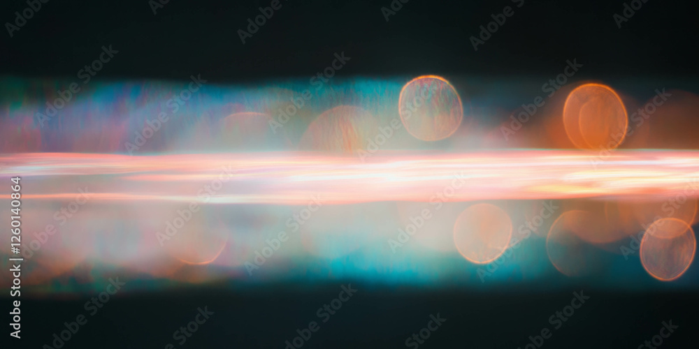 Poster vibrant bokeh texture with radiant glow against a black background for artistic effects