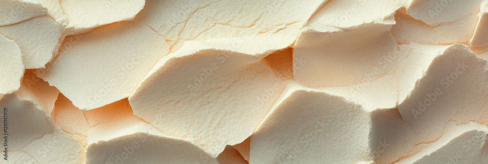 Poster light beige cone wafer texture featuring large debossed rectangles and coarse patterns