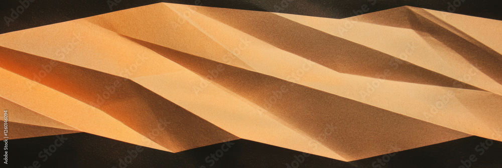 Poster Light brown textured paper with geometric pattern in subtle hues and fine details