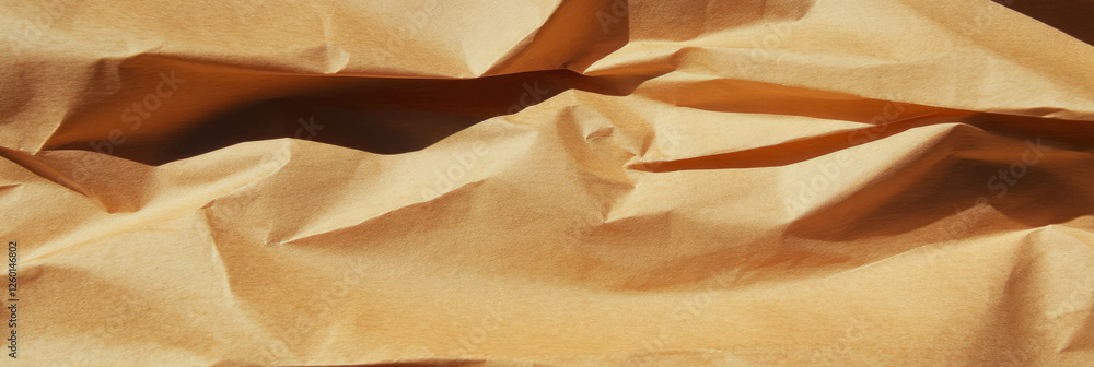 Poster textured light brown paper with smooth surface and horizontal fibers for artistic projects