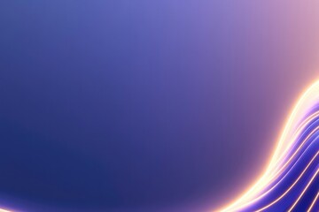 Flowing light waves create serene, modern atmosphere with gradie