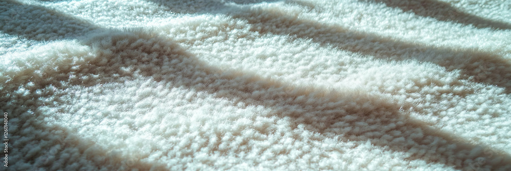 Poster Light gray dense berber carpet with subtle texture enhancing indoor spaces and comfort