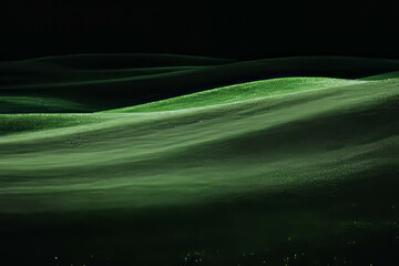 Light green fairway texture with subtle mowing lines on a dark background