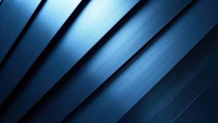 Obraz premium abstract blue geometric background with diagonal lines. The lines are evenly spaced and the light illuminates the center of the image, fading out towards the sides