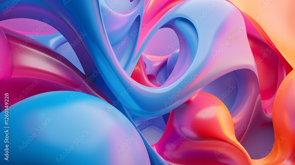 Aufkleber a colorful abstract background with a swirling pattern of colors