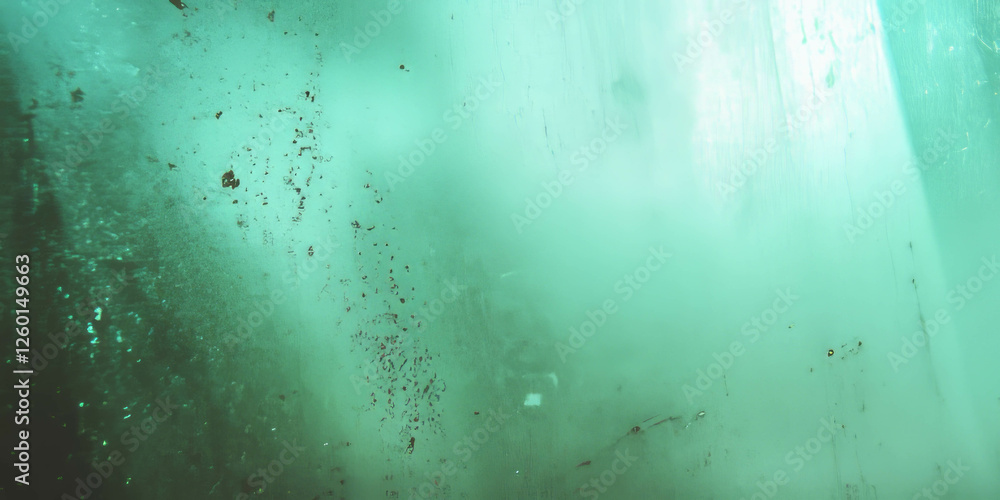Poster soft grunge pattern on light mint green textured wall with subtle variations