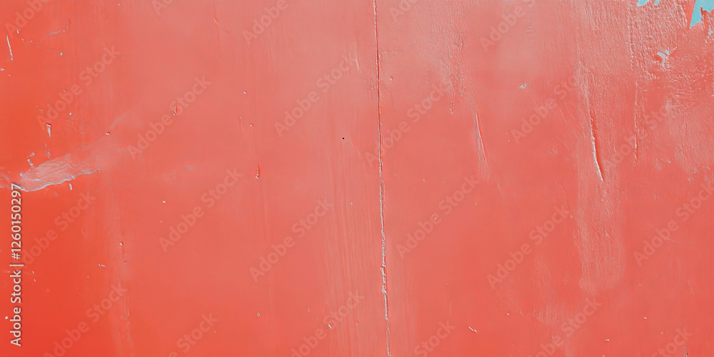 Poster light red wall texture with subtle grunge and soft illumination in interior space