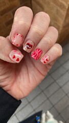 Valentines Nail art. 