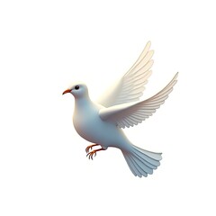 Obraz premium Isometric depiction of dove of peace icon