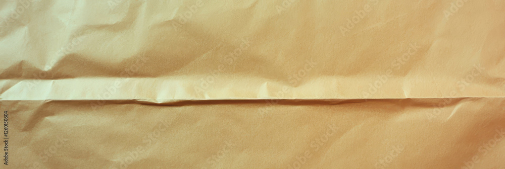 Poster light tan packing paper texture with smooth surface and slight sheen displayed prominently