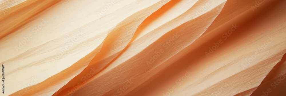 Poster soft light tan paper texture with fine diagonal wavy grain and smooth finish close-up