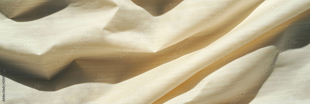 Poster Light tan paper texture with subtle stripes and smooth waves creating a soft aesthetic view